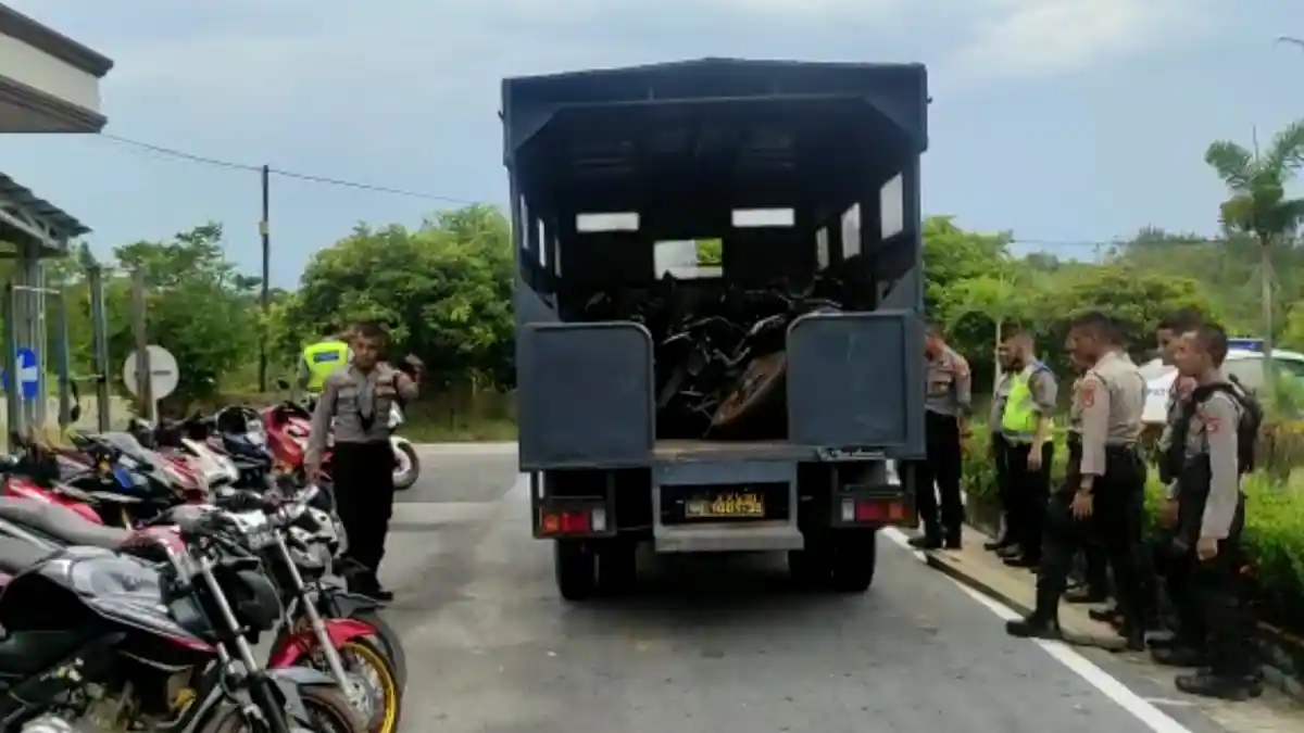 Razia Rutin 95 Pengendara Berhasil Terjaring, Truk Kelebihan Muatan Jadi Perhatian Khusus