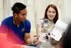 Pasangan Okie Agustina dan Gunawan Dwi Cahyo