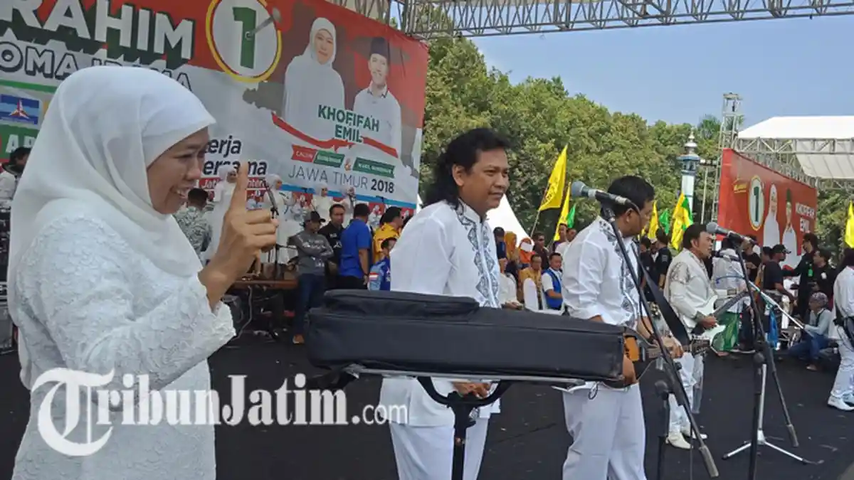 Digoyang Raja Dangdut, SBY, Airlangga, dan Rommy Kompak Hadiri Kampanye Akbar Khofifah
