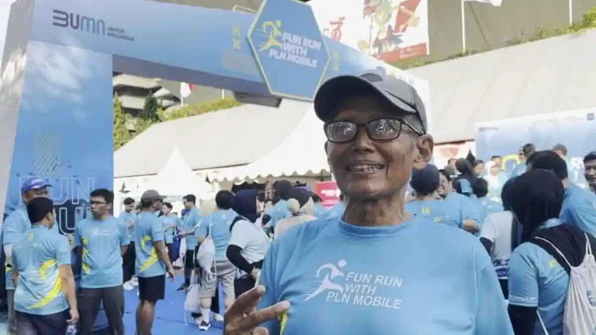 Senyum Bahagia FX Lestari, Peserta Fun Run with PLN Mobile Jelang Hari Pelanggan Nasional