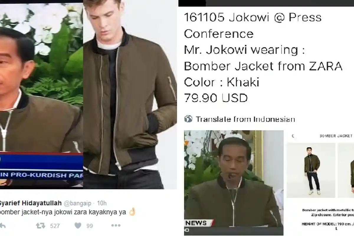 Jaket Presiden Jokowi Harga Sejutaan Diburu Netizen 