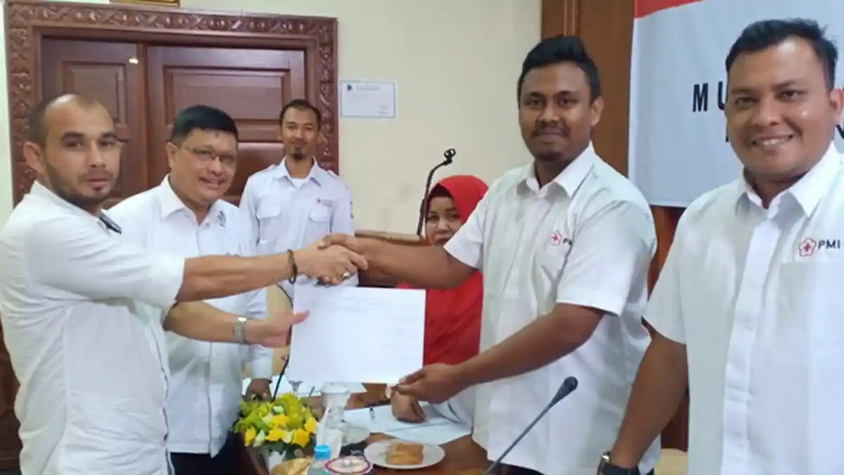 Junaidi Yahya Kembali Terpilih sebagai Ketua PMI Lhokseumawe