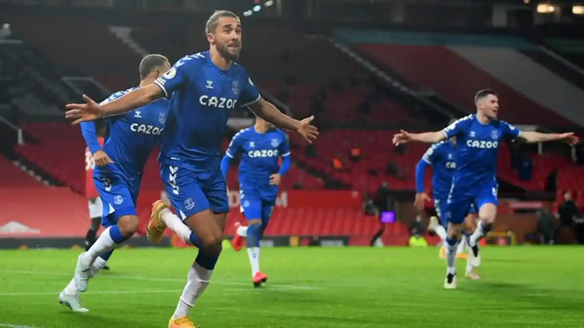 Hasil Liga Inggris - Gol Calvert-Lewin Hancurkan Kemenangan Man United di Old Trafford