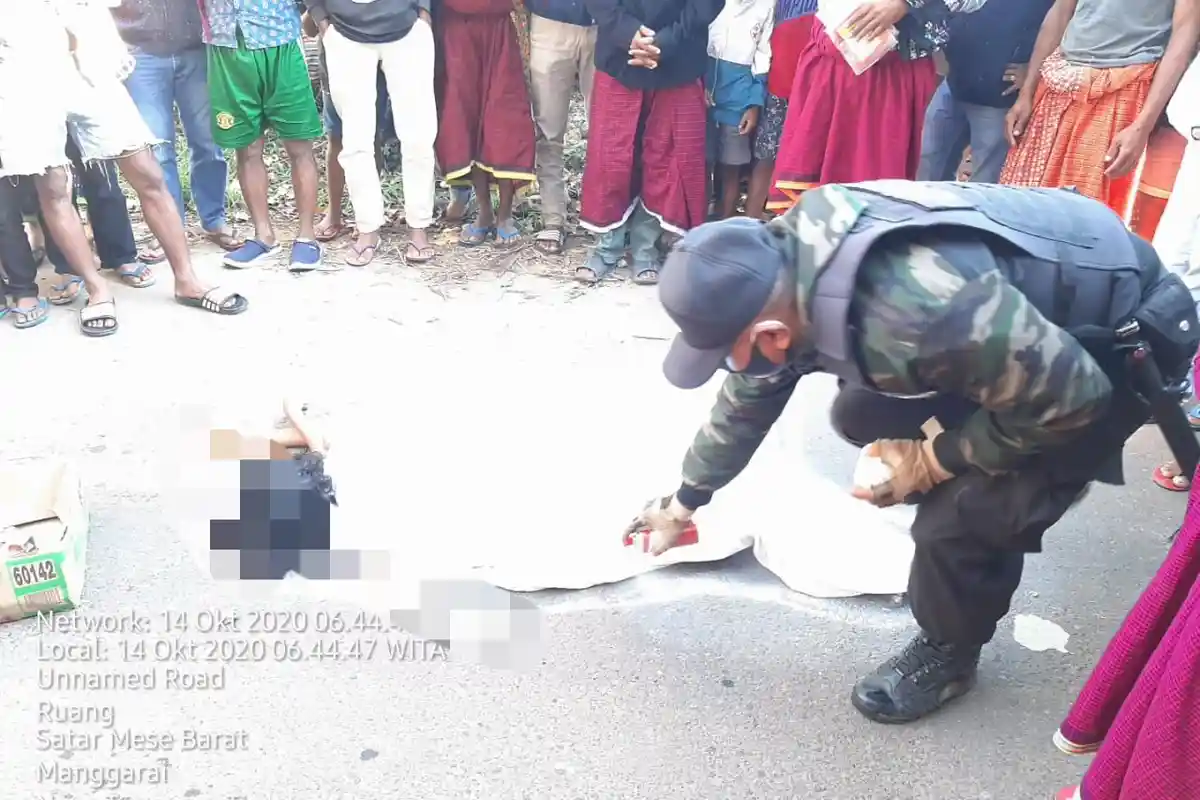 Polisi Temukan Bercak Darah Warga Manggarai Tewas