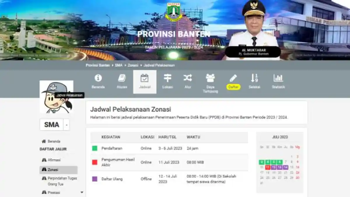 PPDB SMA Banten 2023 Jalur Zonasi Ditutup Hari Ini, Segera Daftar di ppdb.bantenprov.go.id