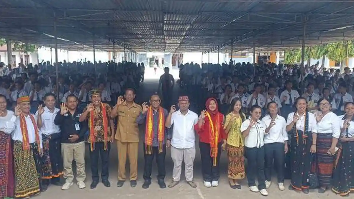 Kementerian HAM Beri Penguatan Kapasitas HAM Bagi Peserta Didik SMAK Pancasila Borong