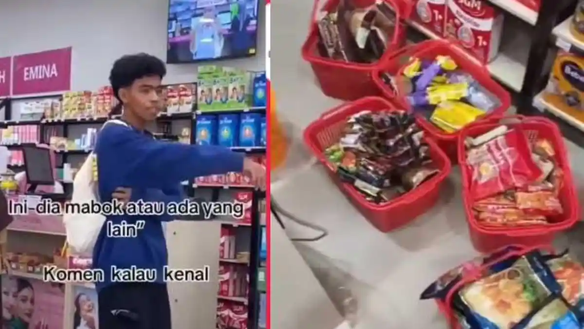 Ngaku Tiktokers, Pemuda di Kendari Belanja Puluhan Keranjang Tapi tak Punya Uang, Mau Gadai HP