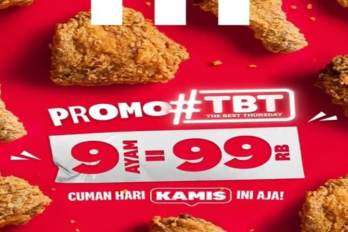 Promo KFC Spesial Hari Ini, Dapatkan 9 Ayam KFC Cuma Rp 99 Ribuan dan Diskon Double Down Kimchi
