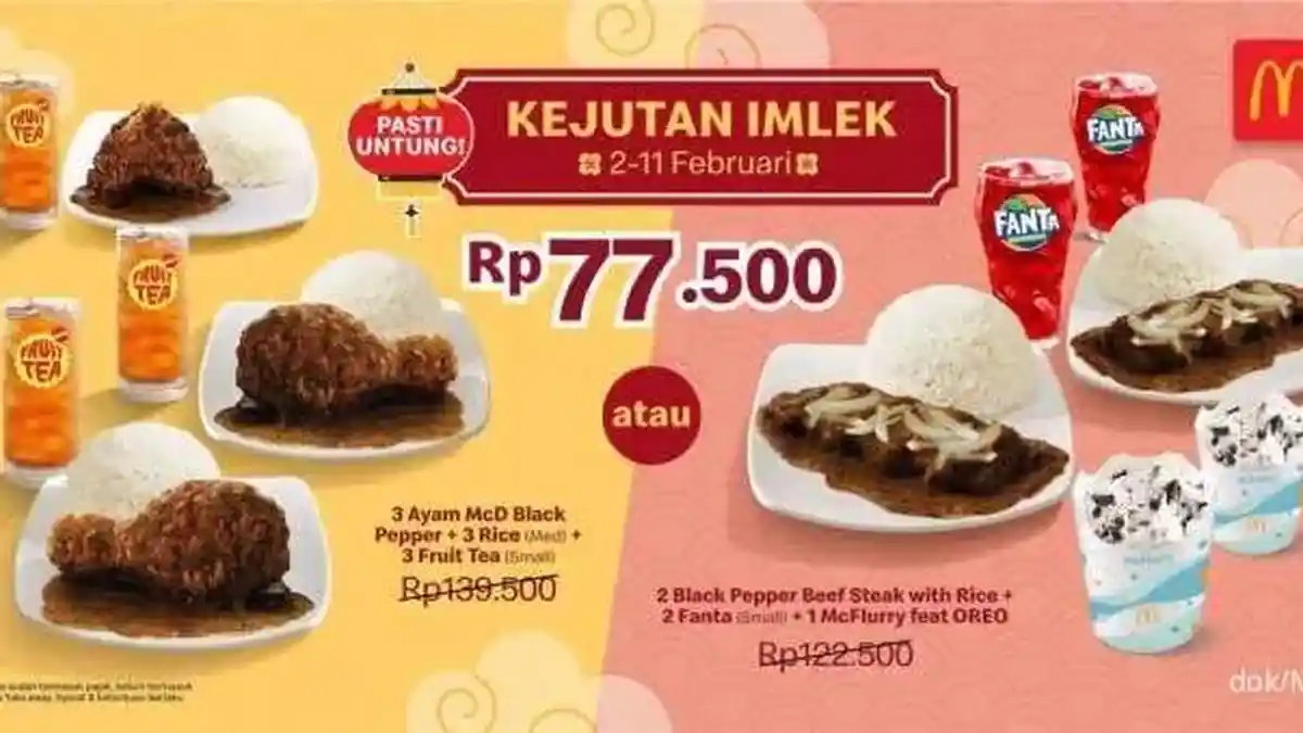 PANEN! 6 Promo Imlek di KFC hingga McD, Dapatkan Paket Kejutan Imlek B Hanya Rp 69.545