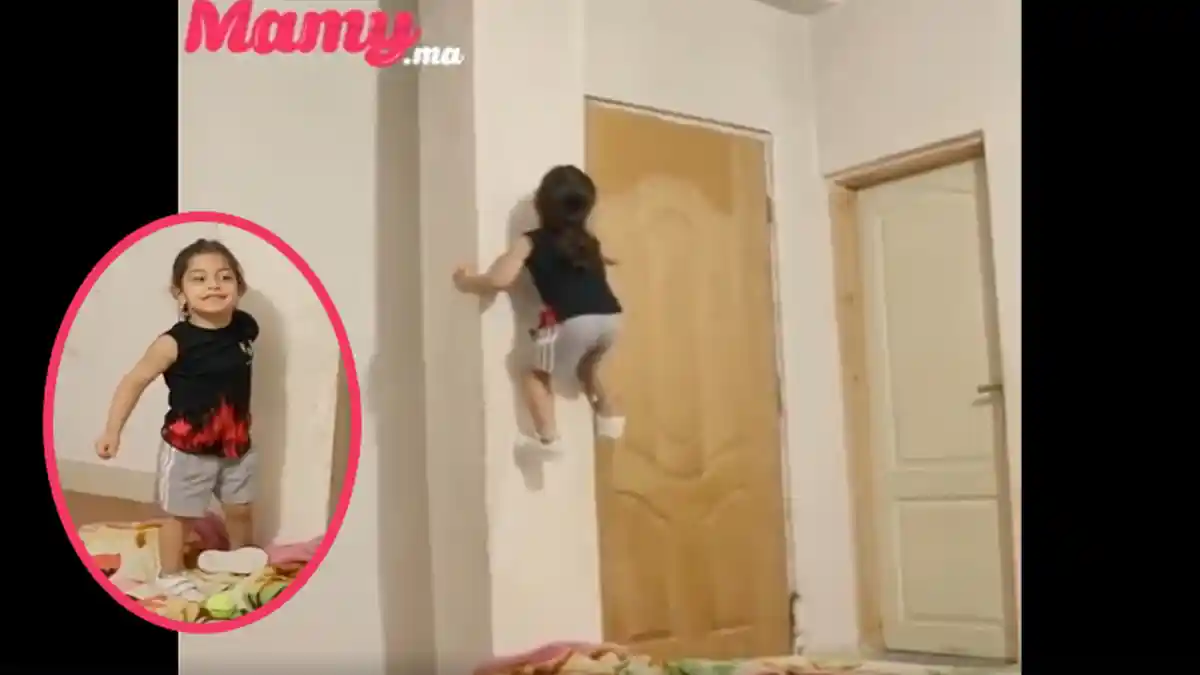 Aksi Gadis Cantik Ini Bikin Heran, Bisa Merayap di Dinding Seperti Spiderman, Videonya Viral