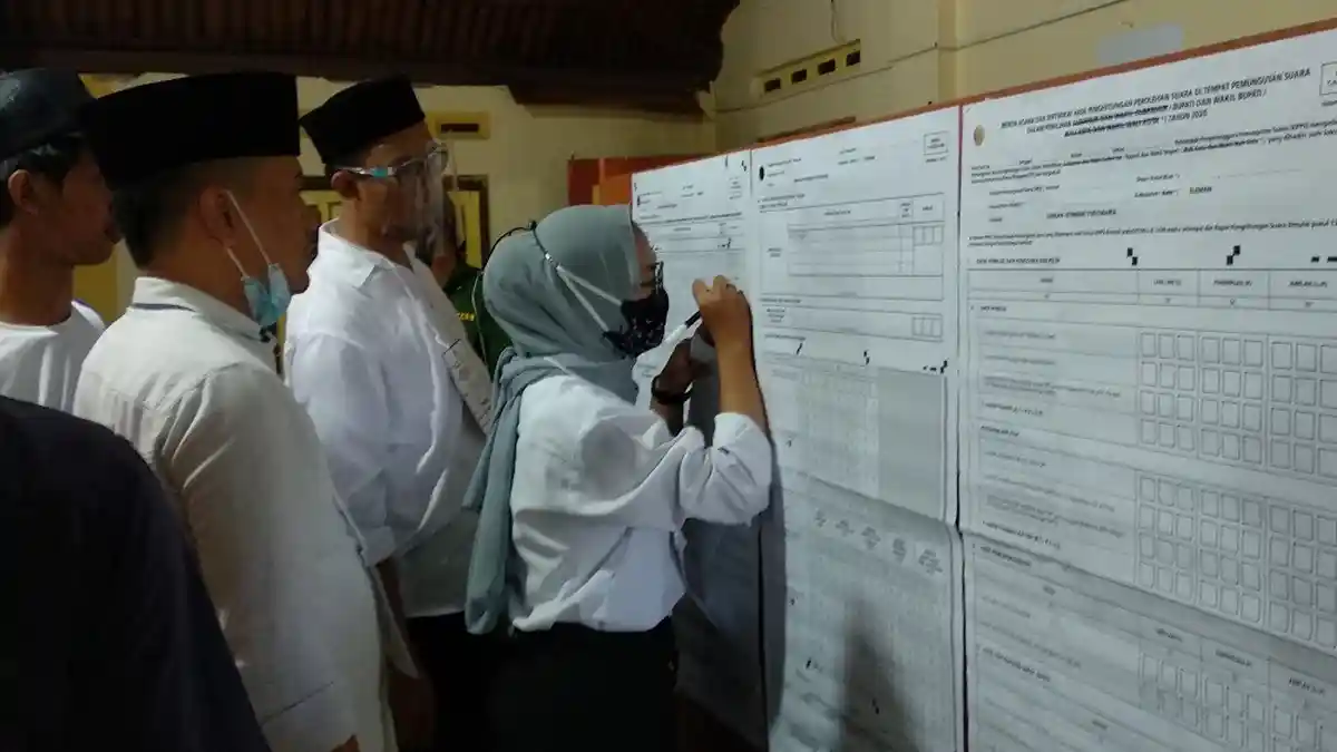 Perhitungan Suara Pilkada Sleman 2020, Kustini - Danang Unggul di TPS Masing-Masing