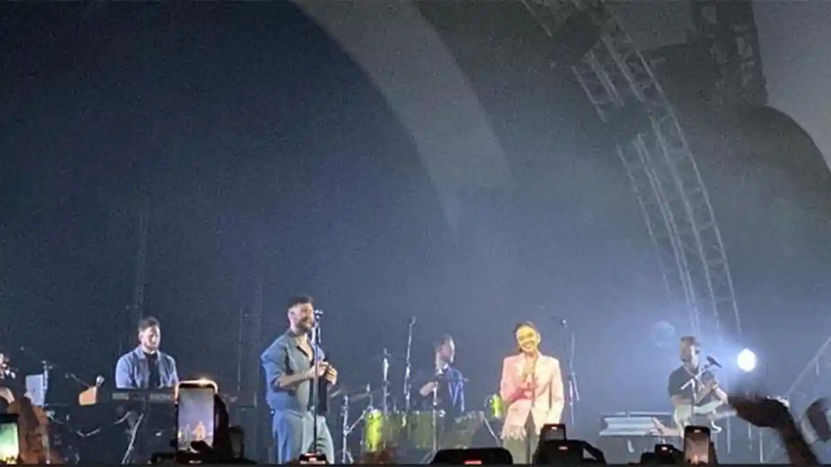 Momen Manis Calum Scott Duet Bareng Lyodra Nyanyikan Lagu Heaven