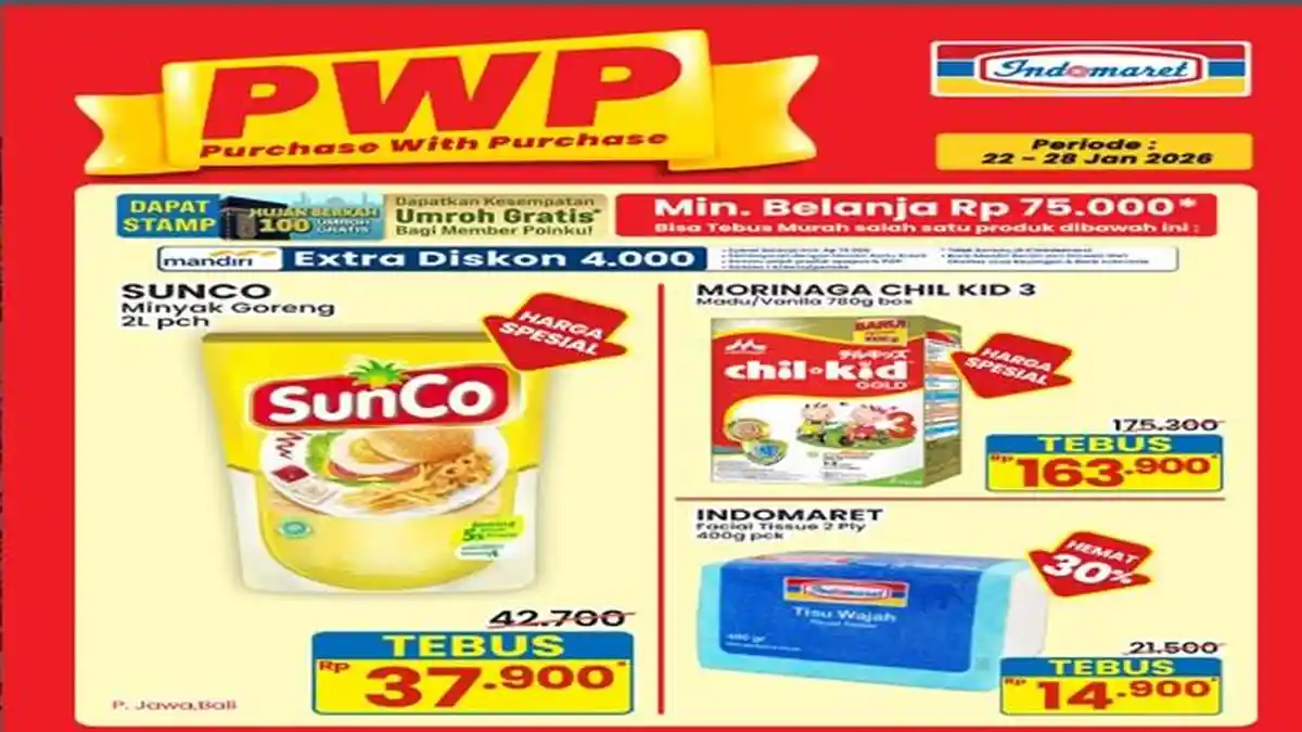Promo Indomaret Hari Ini dan Besok, Minyak Goreng Sunco Rp 37.900 ...
