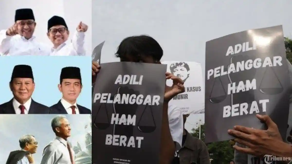 Tiga Paslon Capres-Cawapres 2024 Diinilai KontraS tak Serius Tuntaskan Persoalan HAM