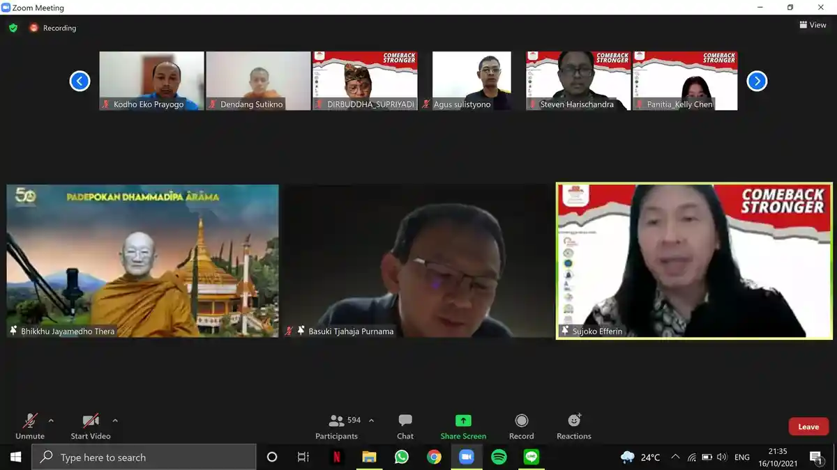 Peringatan Sumpah Pemuda Bareng YBA Indonesia, Ahok Bicara Tolong Menolong hingga Keadilan