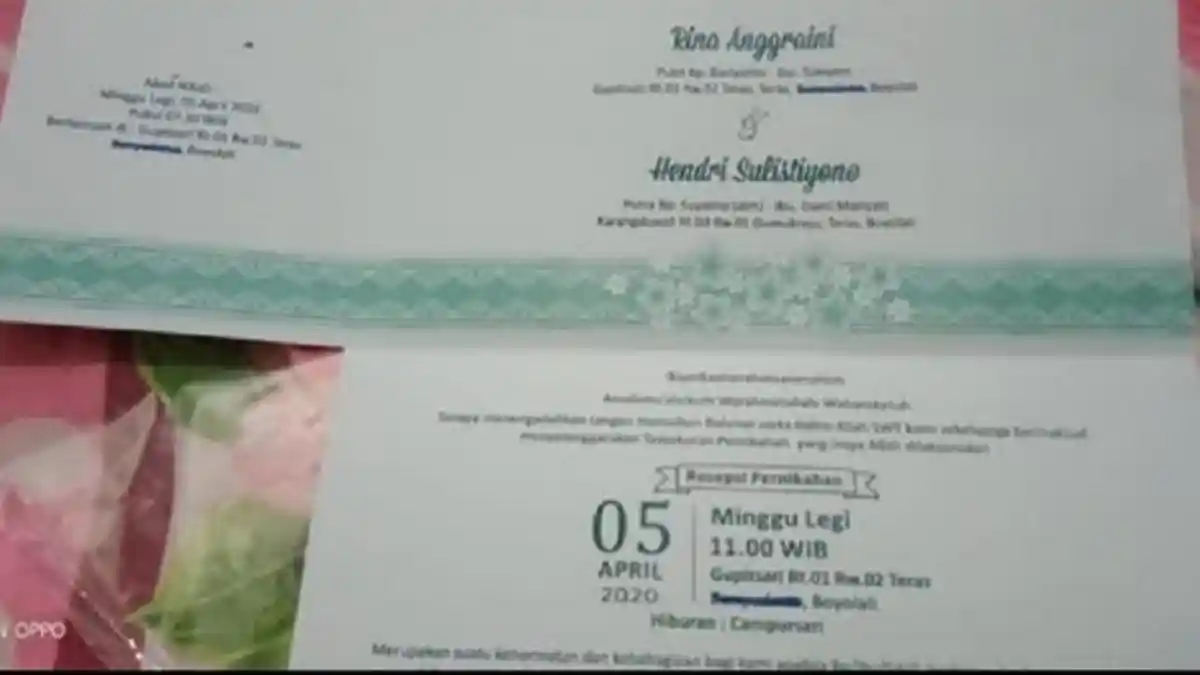 Sudah Sebar Undangan, Pasangan di Boyolali Ini Terpaksa Batalkan Resepsi