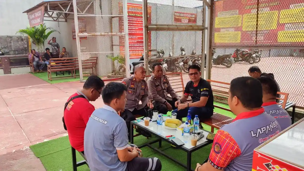 Kepala Lapas Pancurbatu Diskusi dengan Wakapolsek, Bicara Kolaborasi Jaga Keamanan dan Ketertiban