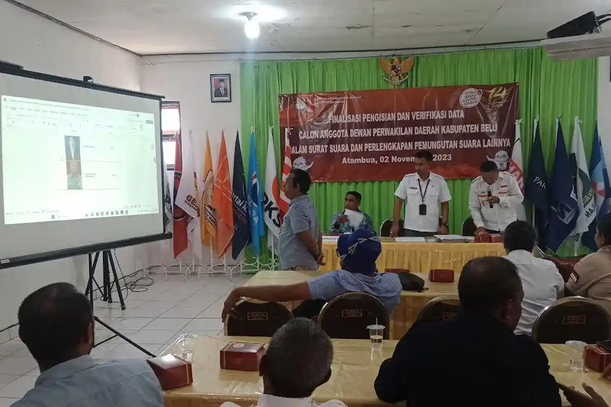 NTT Memilih, KPU Belu Gelar Rakor Finalisasi Jelang Penetapan Daftar Calon Tetap DPRD Belu