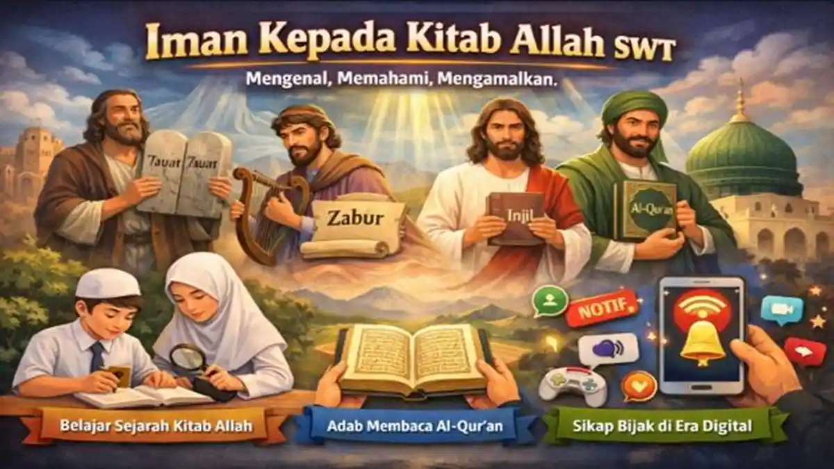 Contoh Soal PR PAI Kelas 8 SMP Semester 1 Materi Iman Kepada Kitab Allah, Soal Terbaru 2026