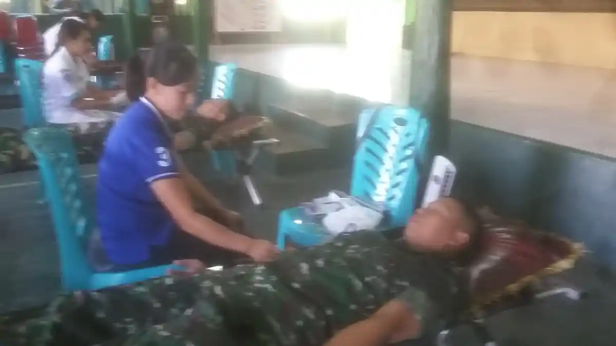 Kodim 1618/TTU Gelar Donor Darah. Ini Filosofinya