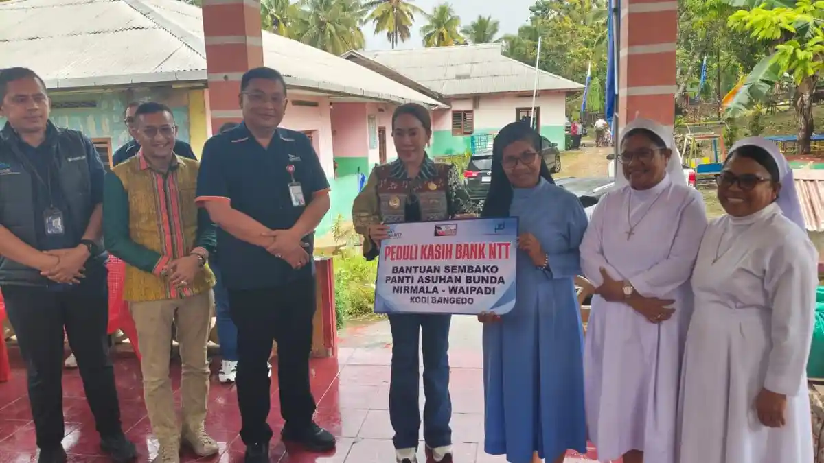 Bank NTT  Serahkan Bantuan Sembako kepada Panti Asuhan Bunda Nirmala