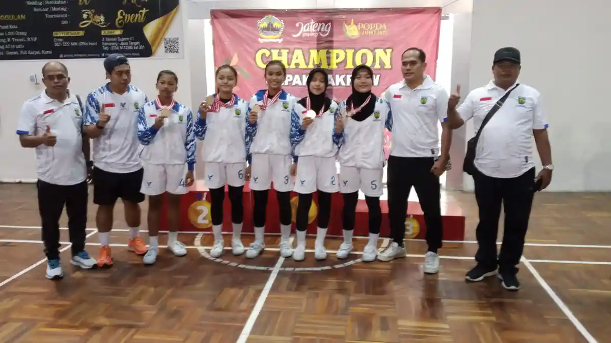 Sepaktakraw Jepara Kembali Berjaya,  Sikat Habis Emas Popda