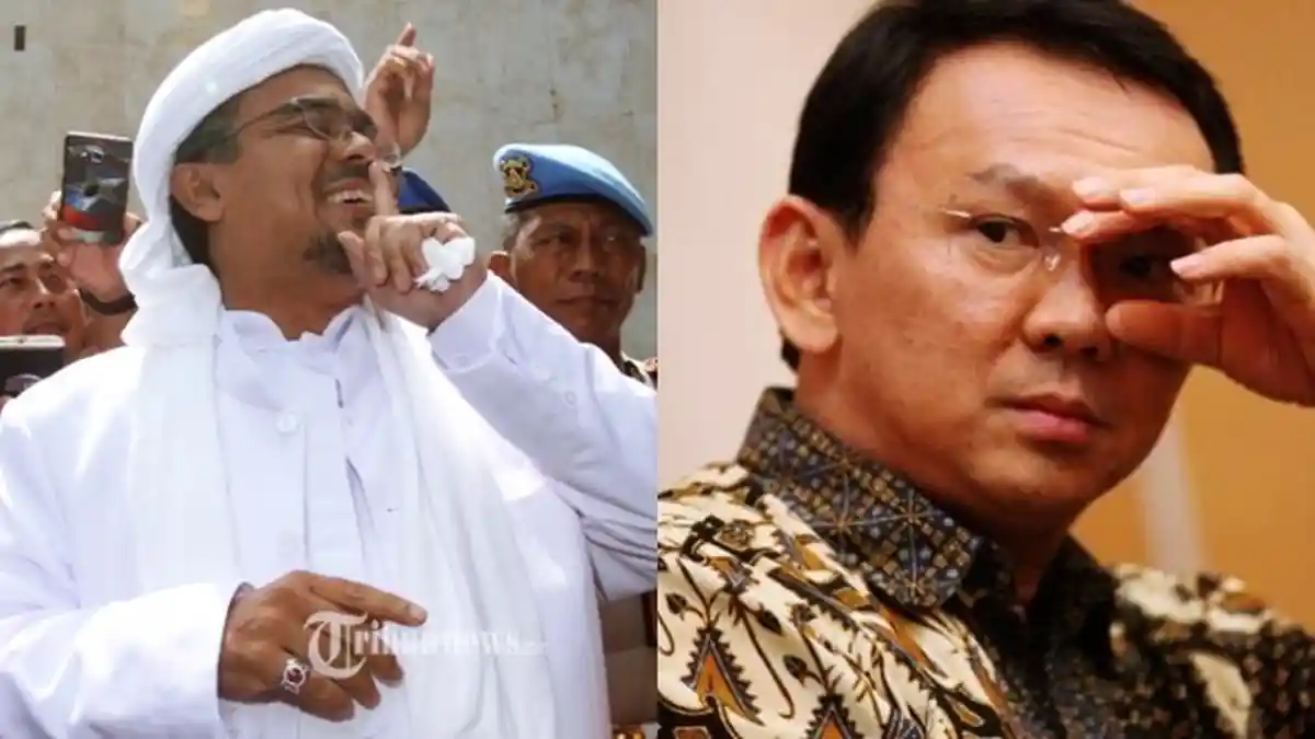 Dari Arab Saudi, Rizieq Shihab Sebut Ahok Lengser dan Longsor, Singgung Dinaungi Presiden