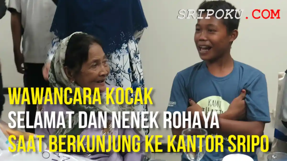 VIDEO : Wawancara Kocak Selamat dan Nenek Rohaya Saat Berkunjung Ke Kantor Sripo