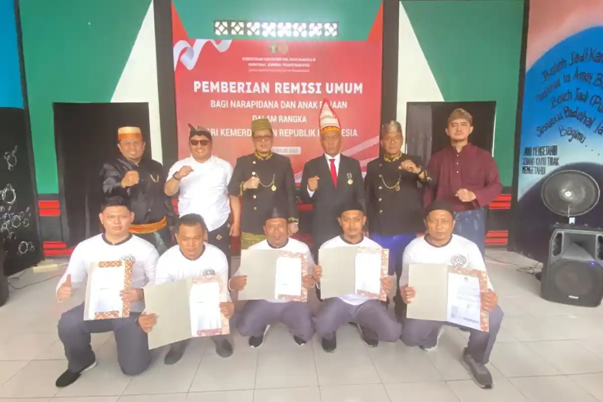 Ribuan WBP Kaltim Kaltara dari Perkara Korupsi Sampai Pidana Pencucian Uang Raih Remisi