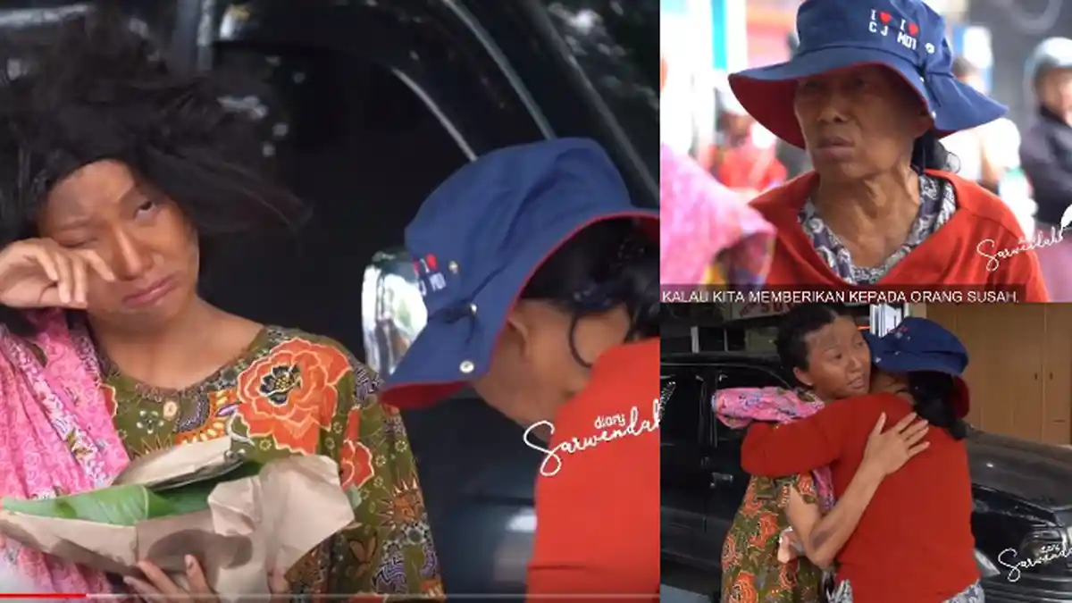 Viral - Jadi Orang Gila Sarwendah Diusir, Perlakuan Pemulung Buat Istri Ruben Onsu Pecah Tangis