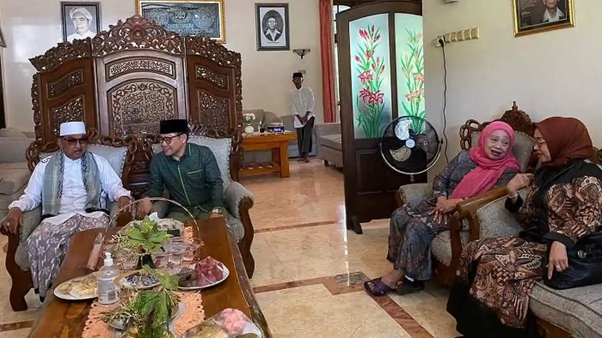 Dapat Restu dari Mbah Hasib Putra Pendiri PBNU, Cak Imin Kian Optimistis