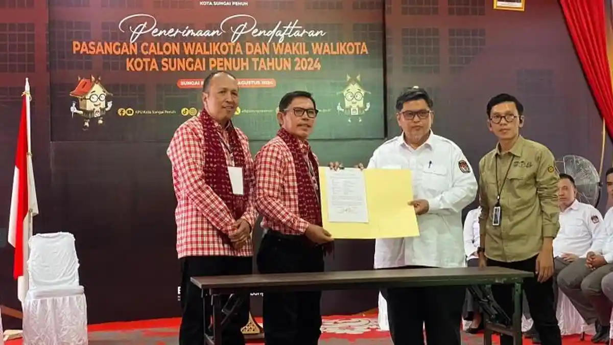 Resmi Mendaftar ke KPU, Ahmadi Harap Pilwako Sungai Penuh Berjalan Aman dan Damai
