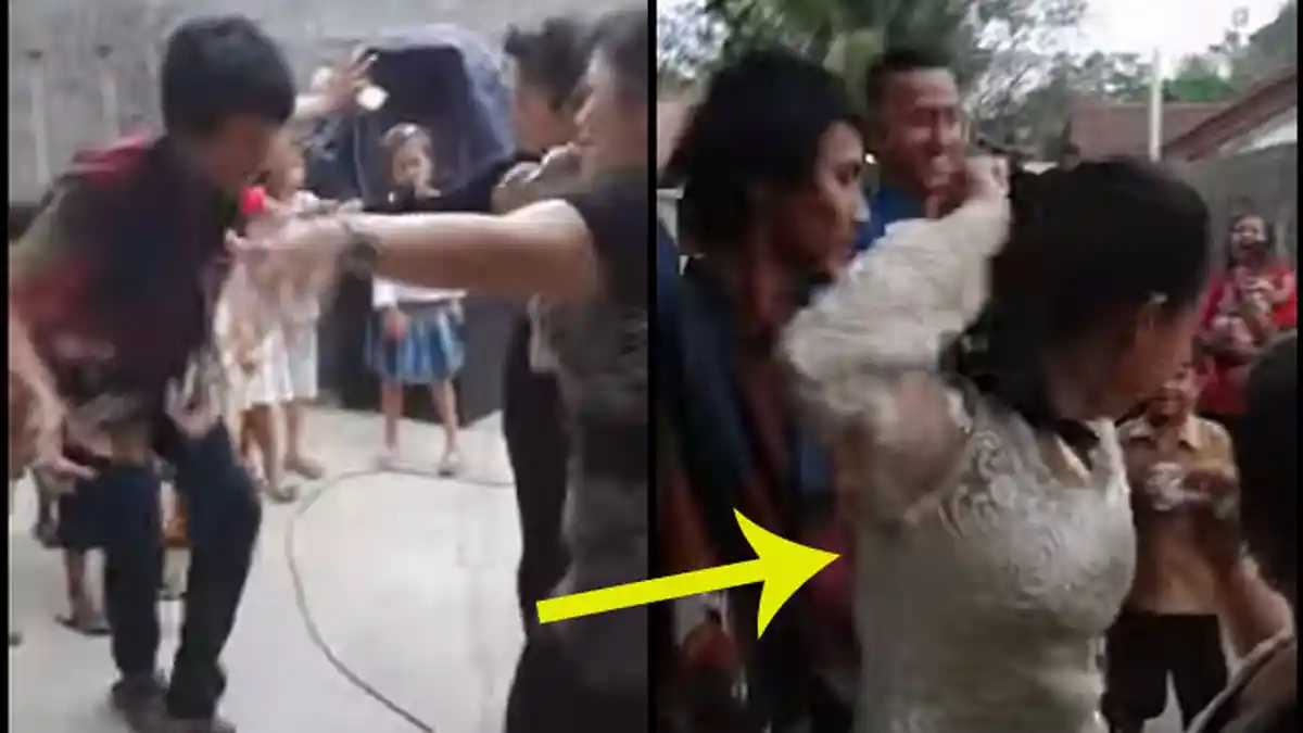 Sedang Asyik Goyang Bareng Biduan Dangdut, Eh . . . Si Istri Datang! Tonton Videonya, Bikin Ngakak