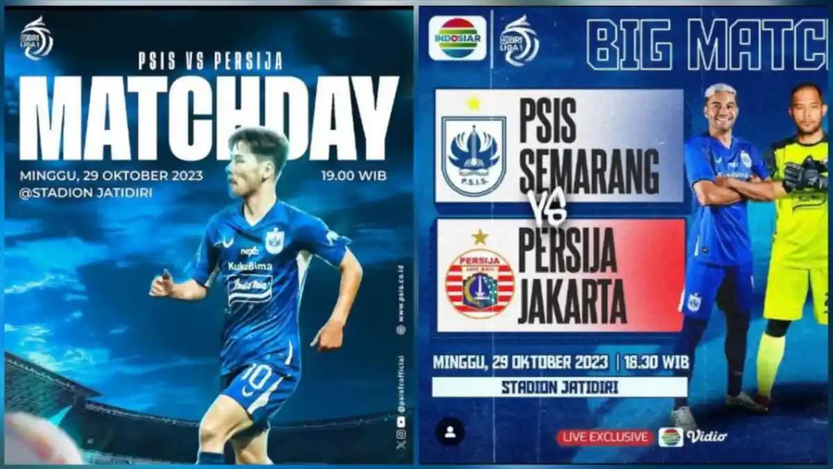 Gratis TV Indosiar! Link Live Streaming PSIS Semarang vs Persija ...