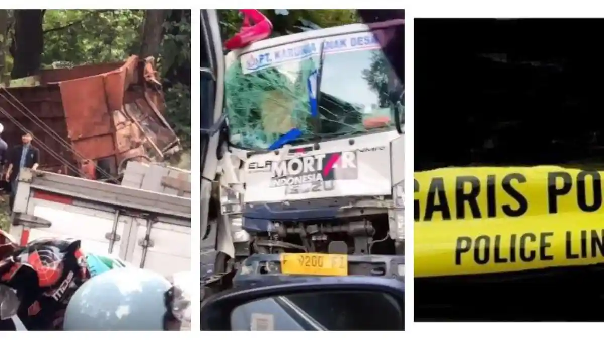 Kecelakaan Hari Ini di Jalan Cianjur-Cipanas Libatkan 2 Truk, 1 Bus dan Motor, Kabar Korban Tewas 
