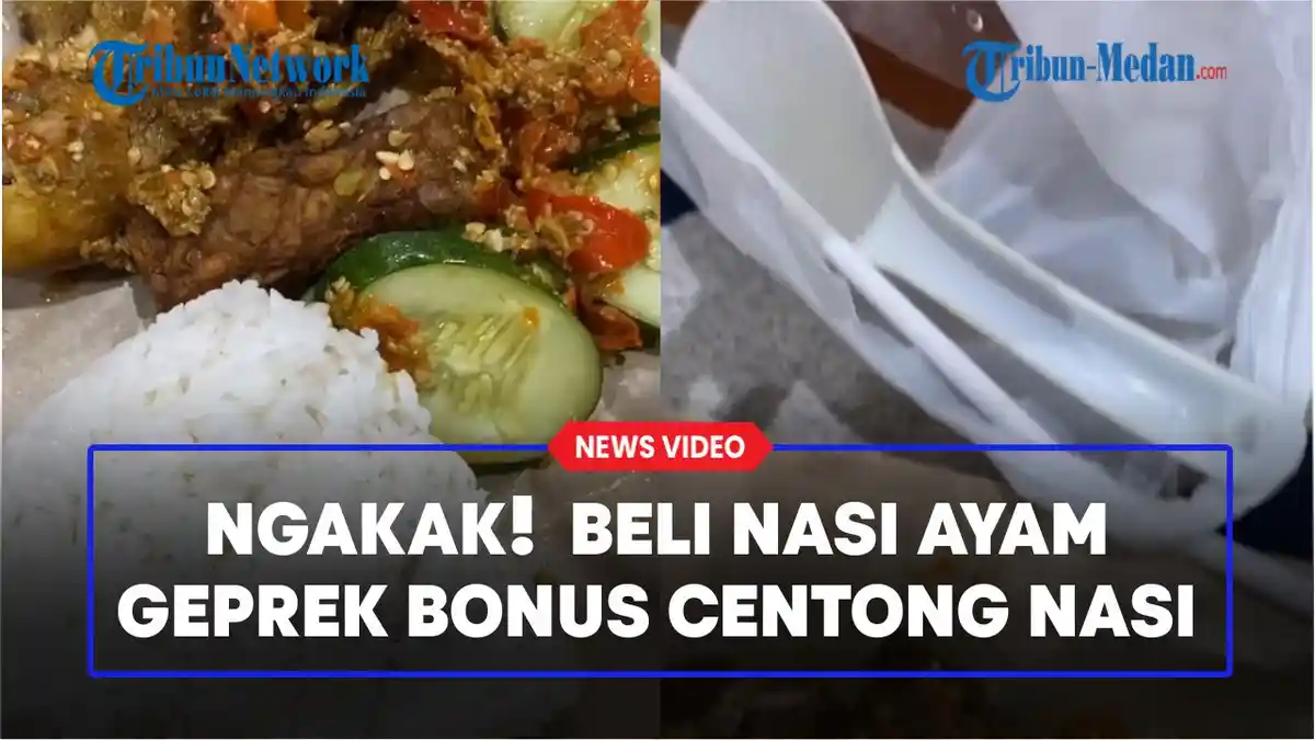 BIKIN NGAKAK! Beli Nasi Ayam Geprek Dapat Bonus Centong Nasi