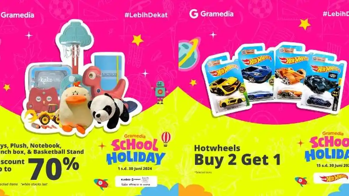 Sambut Libur Sekolah Semakin Ceria, Jangan Lewatkan Gramedia Hadirkan Promo Seru