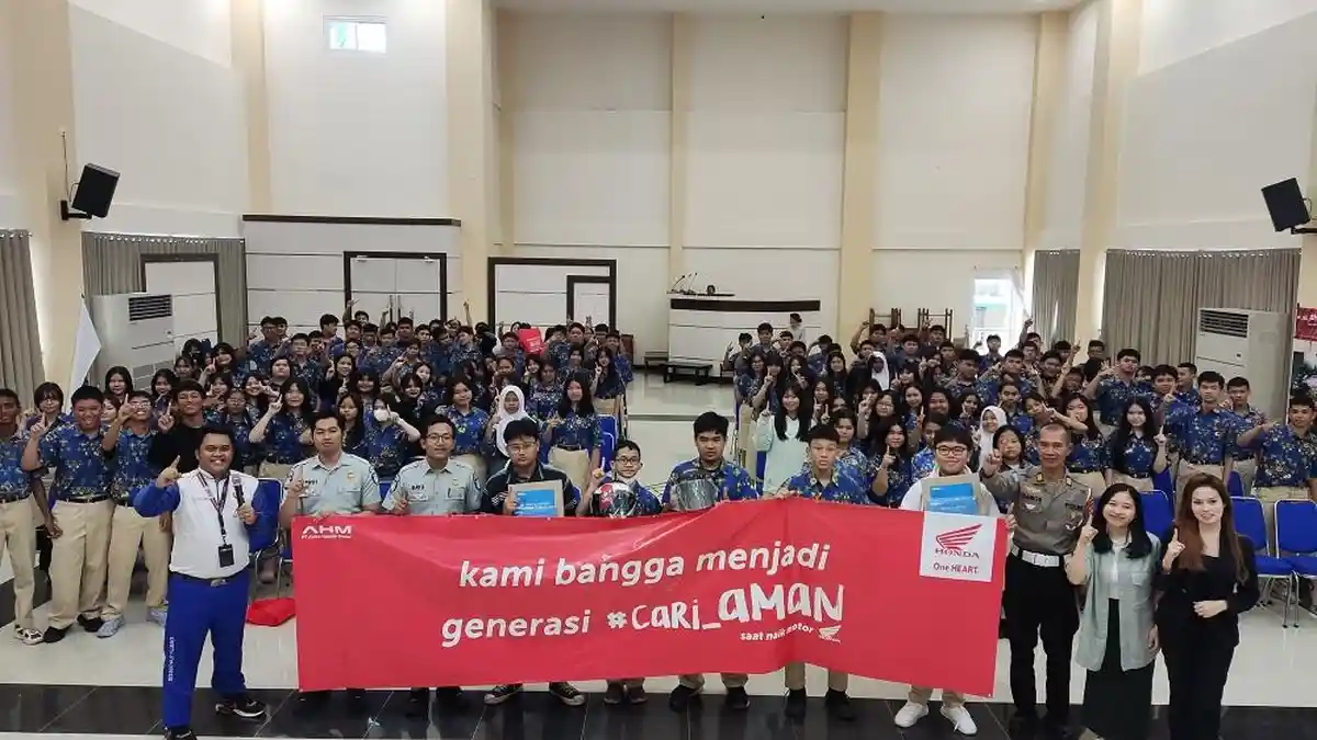 Hadir Lebih Dekat dengan Pelajar, Honda Babel Berikan Edukasi Keselamatan Berkendara