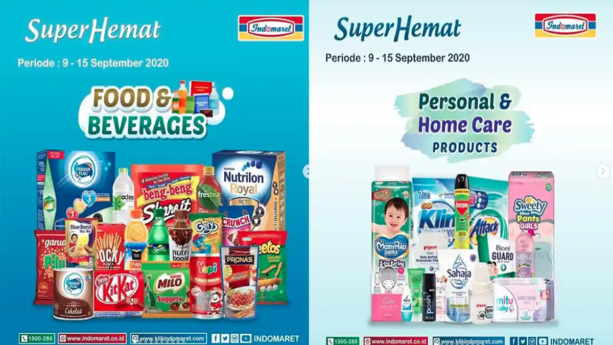PROMO INDOMARET 15 September 2020, Promo Heboh hingga Super Hemat Banyak Diskon Tinggal Hari Ini!