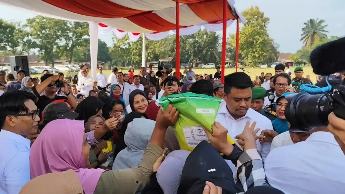 Pedagang Jual Beras di Atas HET, Pemprov dan Pemko Binjai Gelar Pangan Murah, Beras Rp 13.100 per Kg