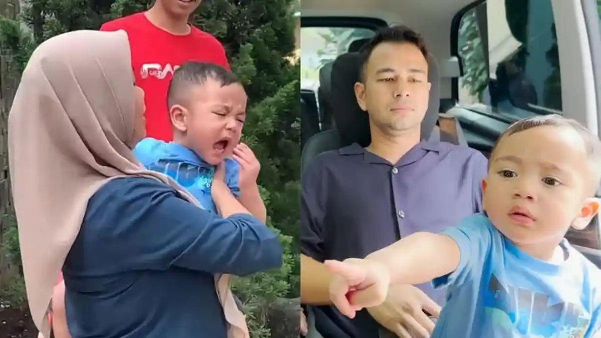 Rayyanza Menangis saat Raffi Ahmad dan Rafathar Hendak Berangkat ke Yogyakarta