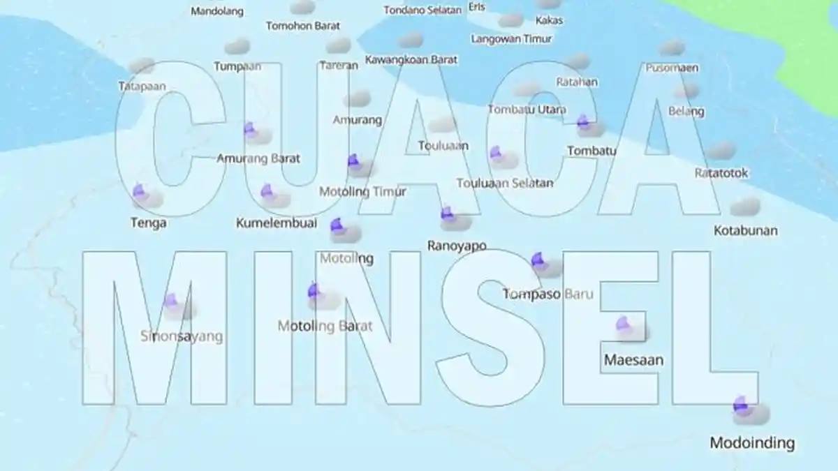Prakiraan Cuaca di Minahasa Selatan Sulawesi Utara Hari Ini Kamis 31 Juli 2025