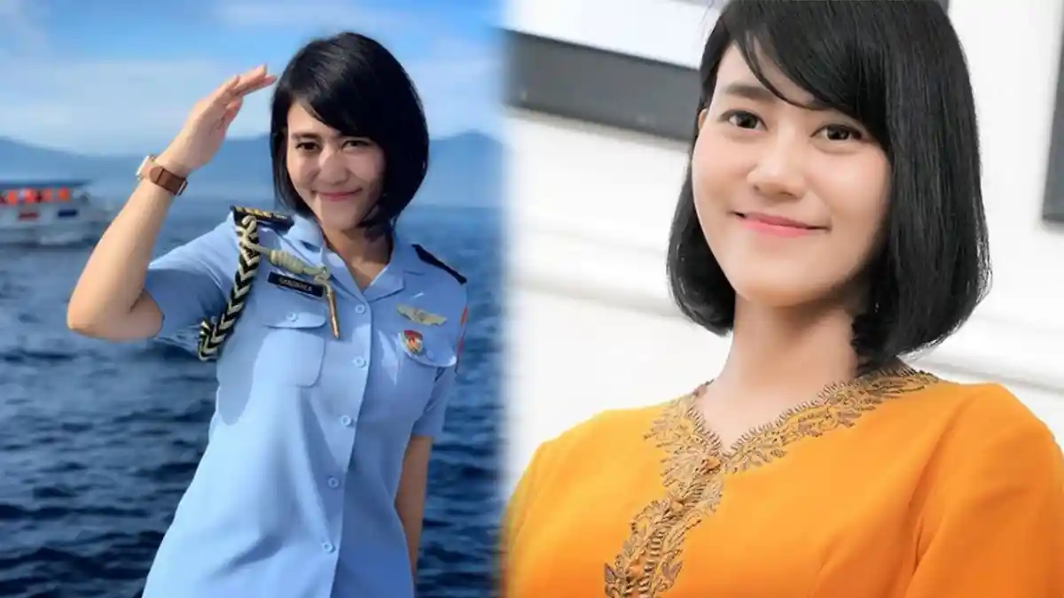 Ajudan Cantik Iriana, Kapten Sandhyca Putrie Masih Single Meski sudah Berkepala Tiga. .