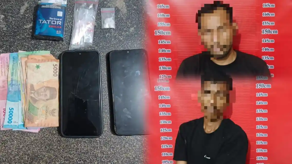 Penggerebekan Lapak Sabu di Perbaungan, Dua Terduga Pengedar Ditangkap Usai Berusaha Kabur - Tribun-medan.com