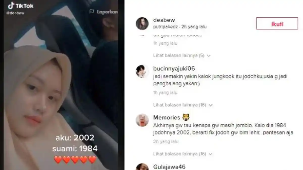 Viral Video TikTok Suami Istri Beda 18 Tahun, sang Wanita: Dia Enggak Romantis tapi Perhatian