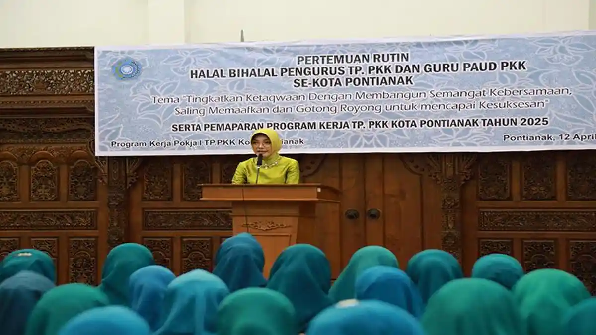 Pererat Solidaritas, TP PKK Pontianak Gelar Halal Bi Halal dan Paparkan Program Kerja
