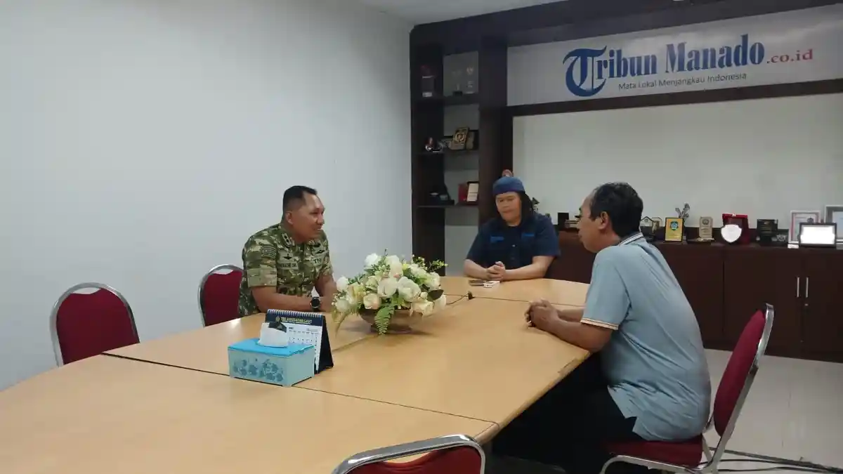 Dandim Bolmong Kunjungi Tribun Manado, Klarifikasi Pekerjaan Koperasi ...