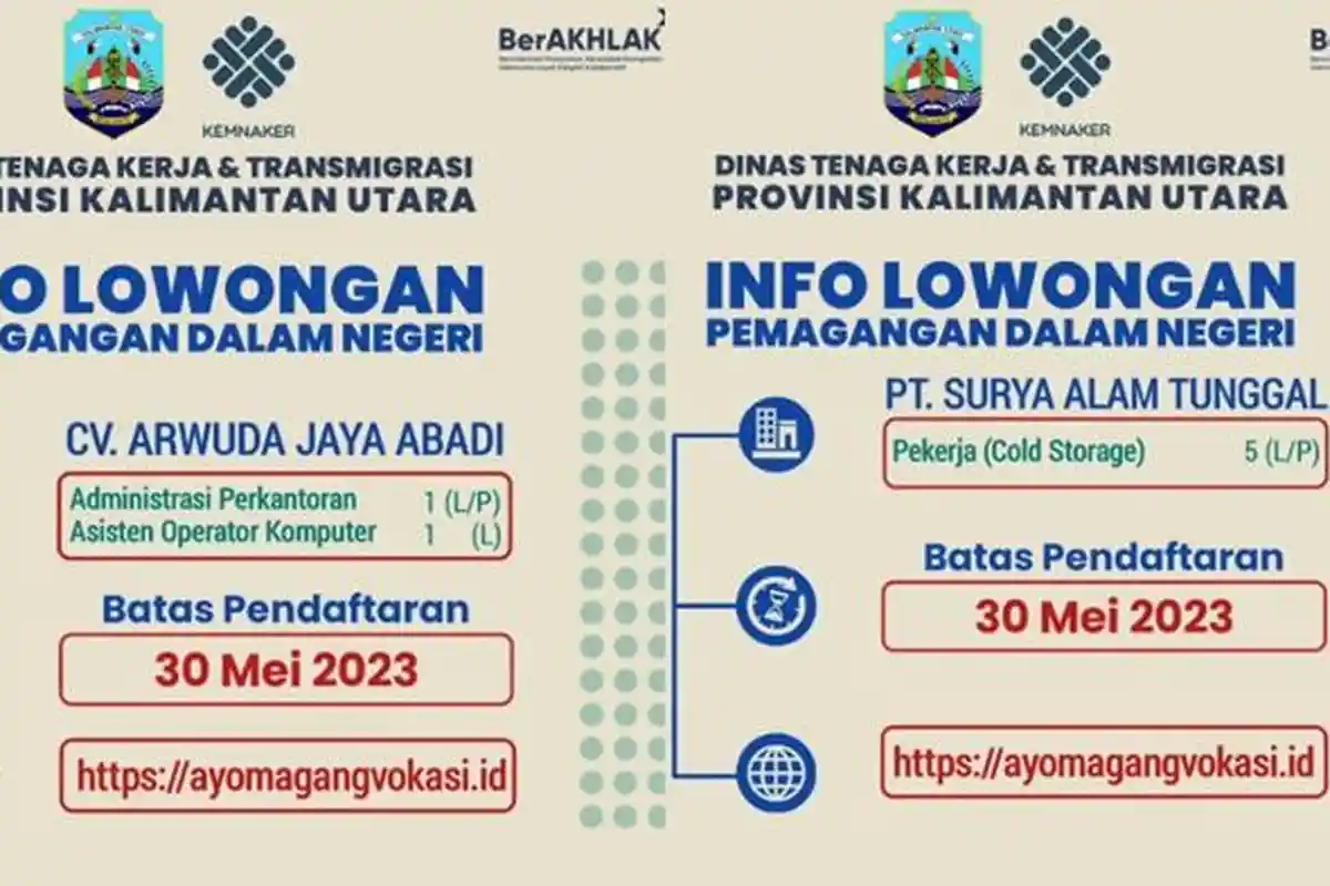 Buruan Daftar, Masih ada 2 Perusahaan Buka Lowongan Kerja Program Pemagangan Dalam Negeri 2023