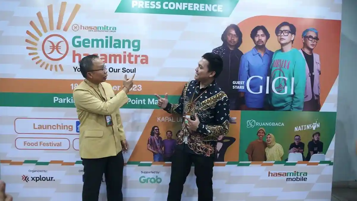Band Gigi dan Launching ATM Meriahkan Anniversary Ke-18 Bank Hasamitra Bertajuk Gemilang Hasamitra