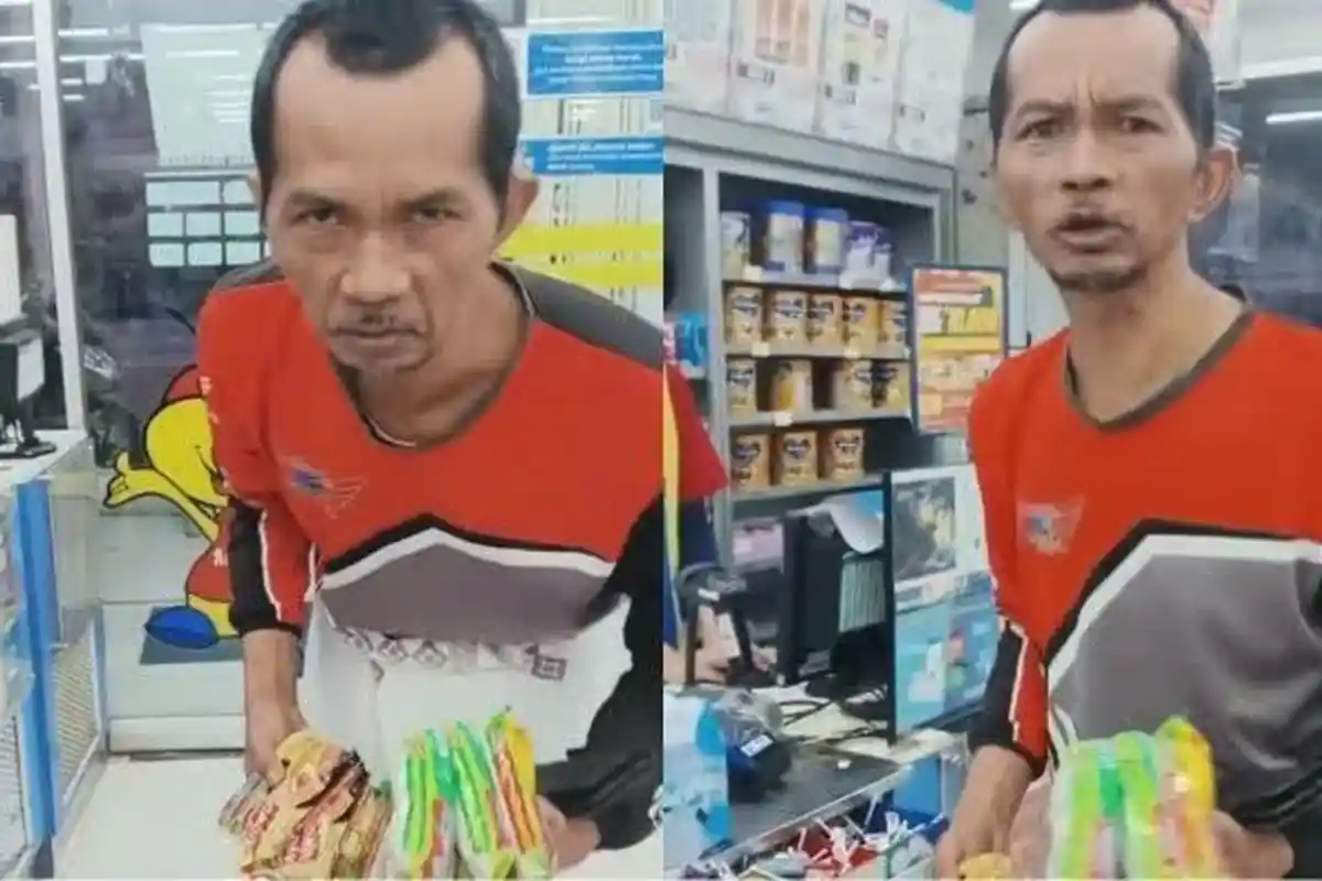 Harus Beli Kresek untuk Barang Belanjaan, Bapak-bapak Protes ke Minimarket, Videonya Viral